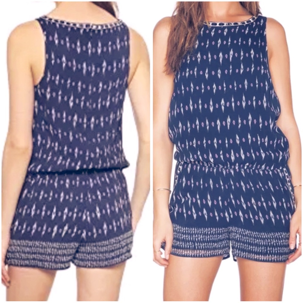 JOIE silk ikat romper